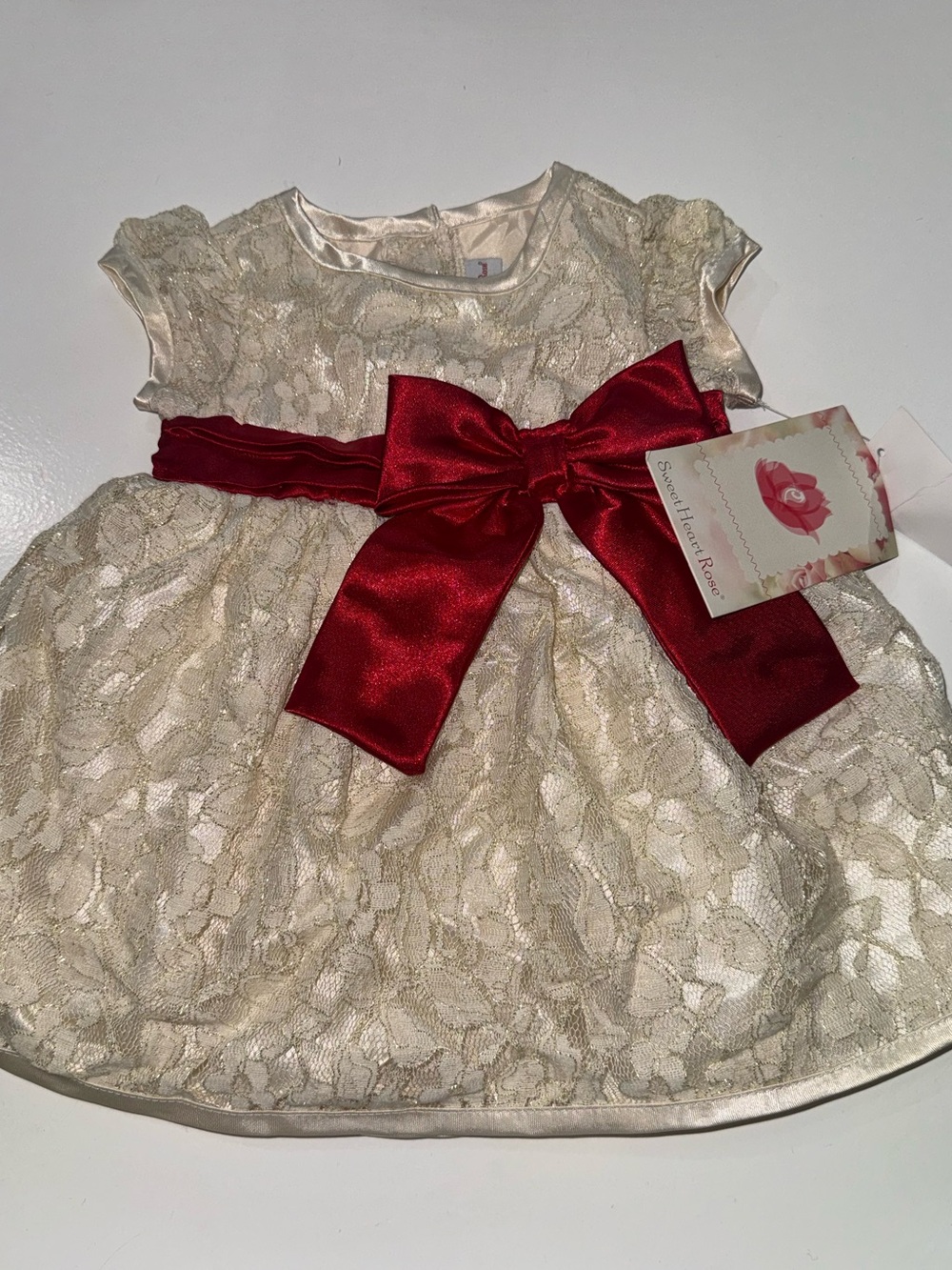 Sweet Heart Rose Christmas/holiday dress size 3-6M
